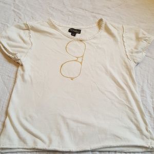 Gold glasses t shirt